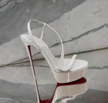 Luxury Lifestyle Shoes - Metallic leren platform stiletto sandalen sexy