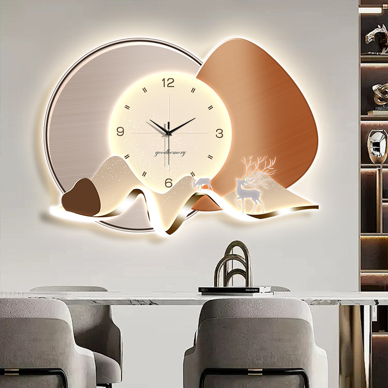 Luxury Lifestyle Aesthetics - Chinese stijl vintage wandhorloge woonkamer moderne
