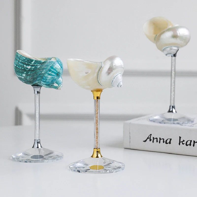 Luxury Lifestyle Items - Natuurlijke schelpenbeker Creatief champagne- en rode
