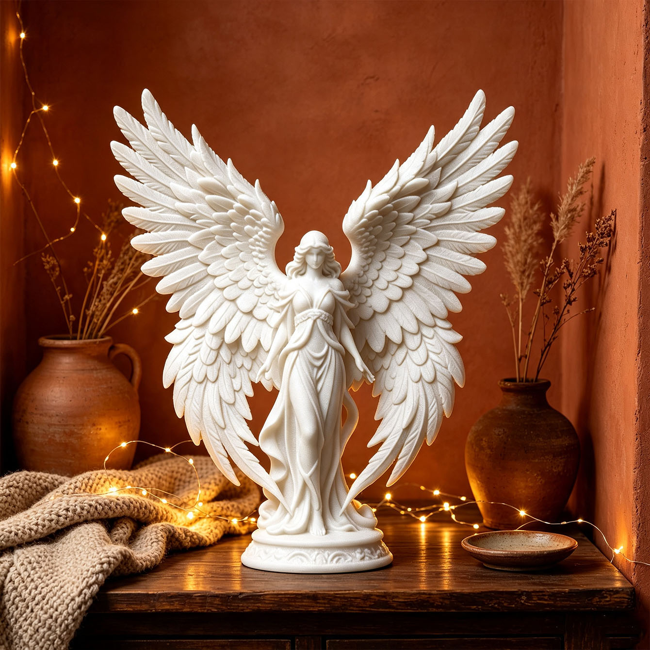 Luxury Lifestyle Items - Licht Luxe 3D Geprint Engel Godin
