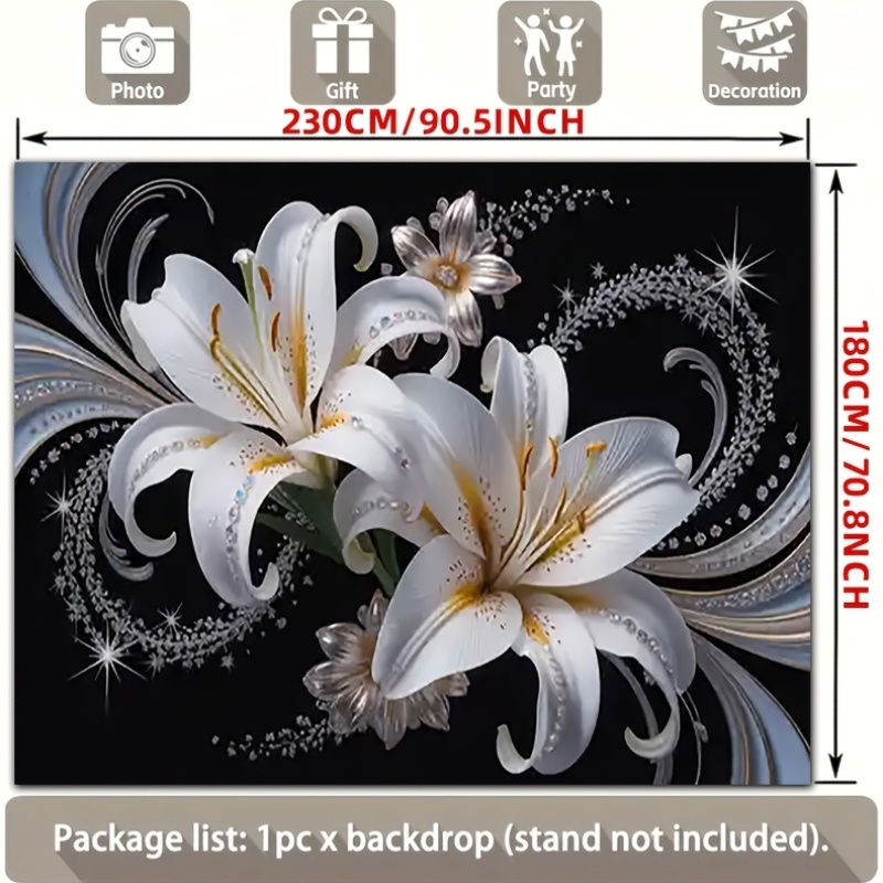 Luxe witte lelies bloementapij - Luxury Lifestyle Items recensie en prijs