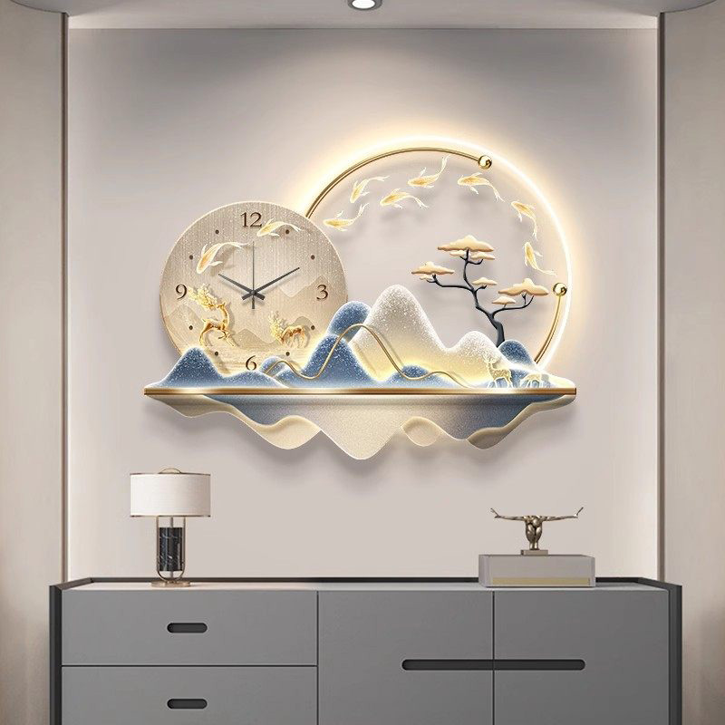 Kunstmuurschildering Led-klok  - Luxury Lifestyle Aesthetics recensie en prijs